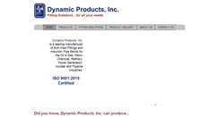 Desktop Screenshot of dynamicproducts.net